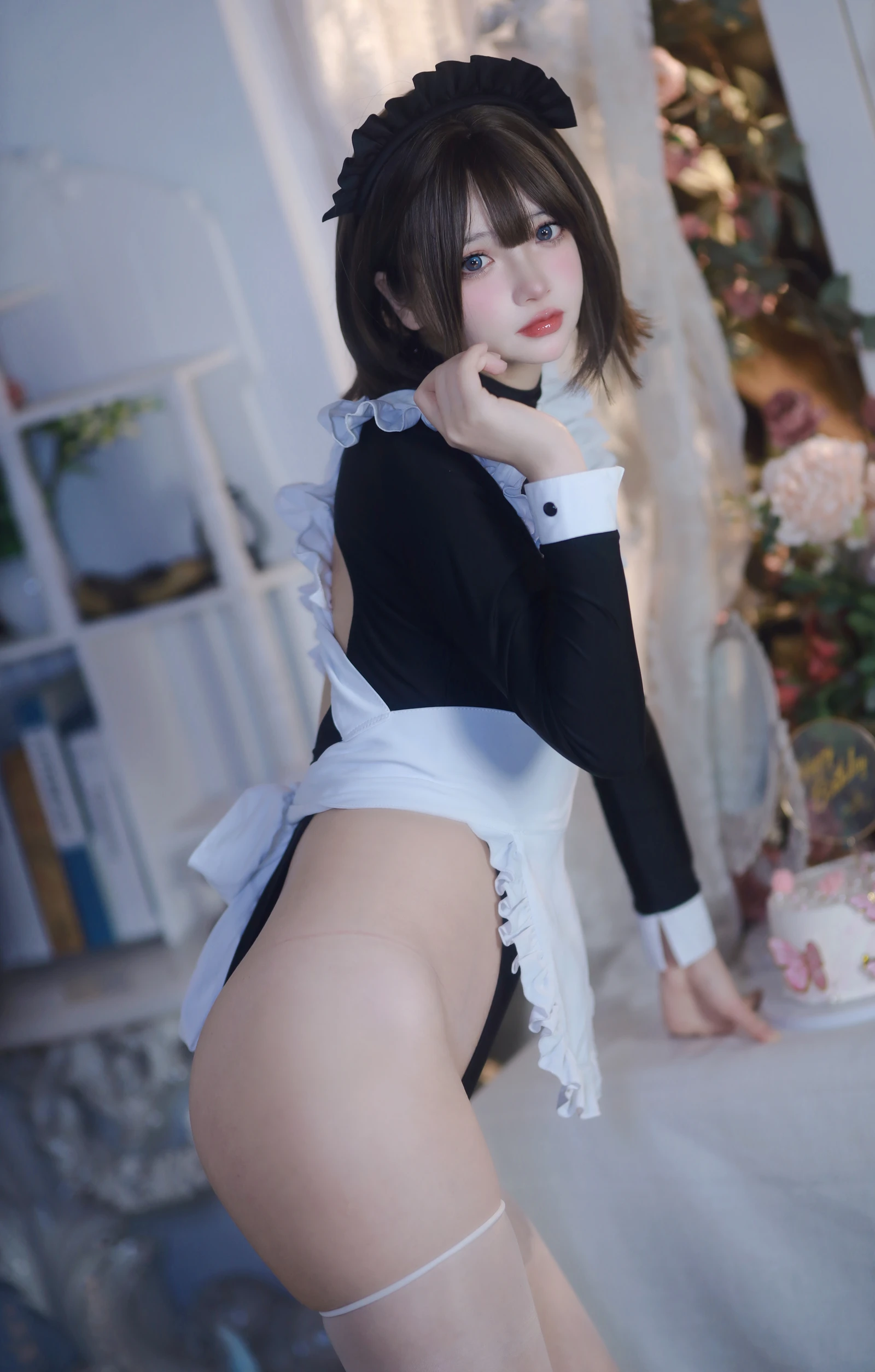 图片[4]-疯猫 少女衣橱 连体女仆装 58P-COS世界